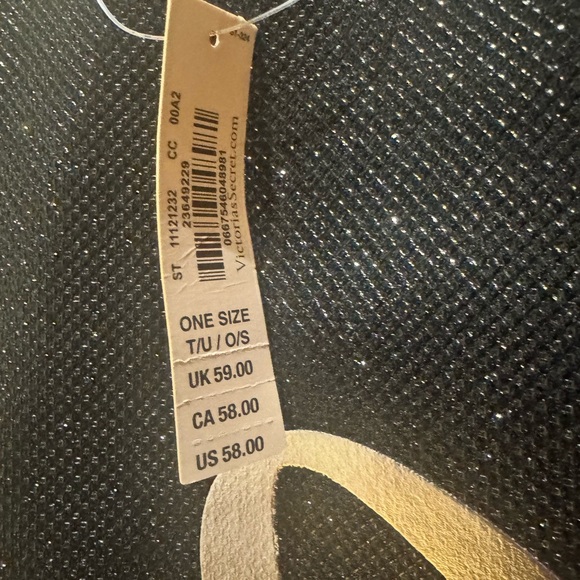 Victoria's Secret Black and Silver Heart Tote - Picture 3 of 6